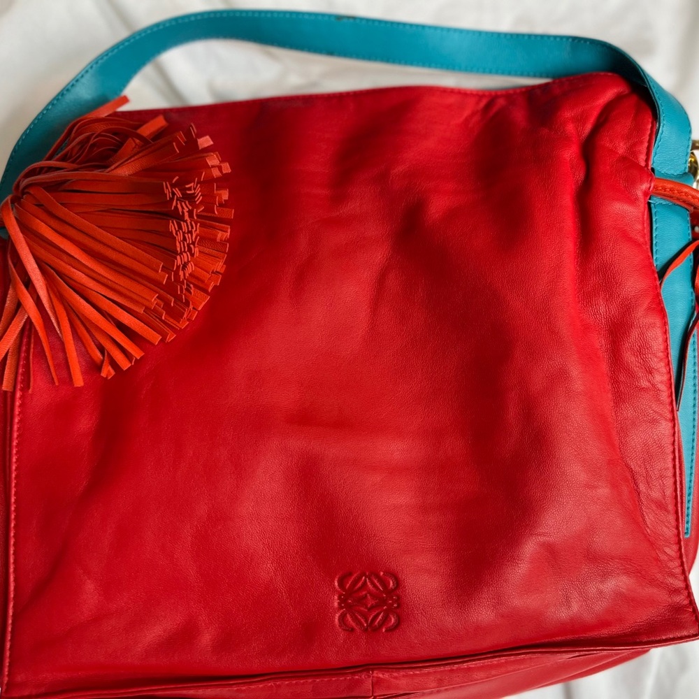 Authentic exotic Loewe leather bag